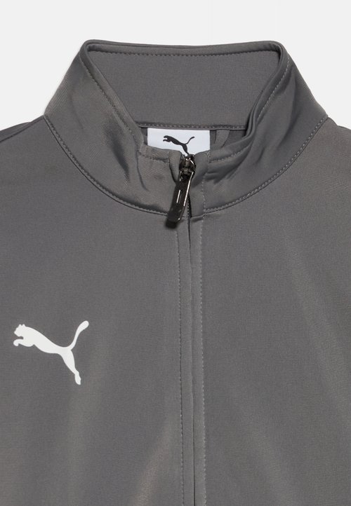 PUMA INDIVIDUALRISE UNISEX SET - Tracksuit - flat medium gray/ white/ ultra red — photo 4