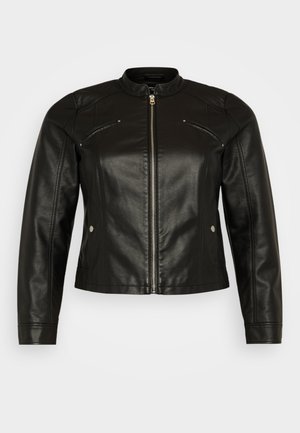 Vero Moda Curve, VMCFAVODONA JACKET - Bunda z umělé kůže - black