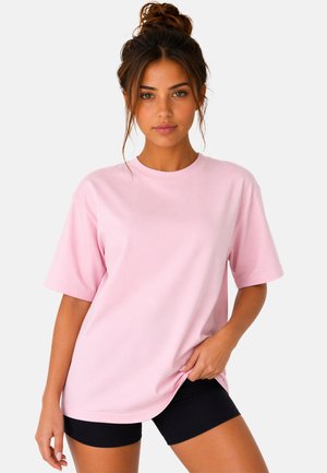 Reichstadt, REICHSTADT SHOULDER DROP DAMEN T-SHIRT 25RSW071 - Camiseta básica - rose