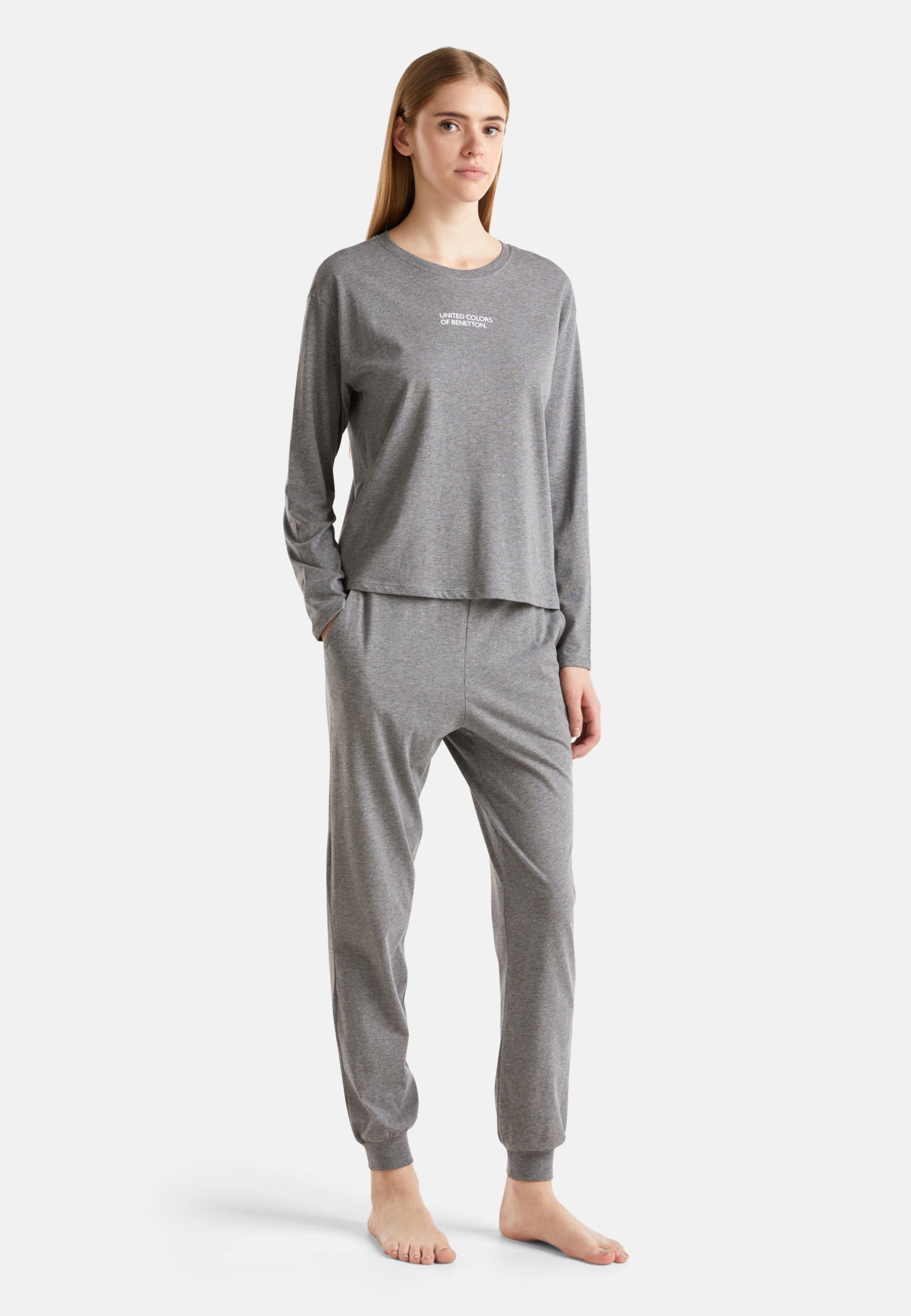 United Colors of Benetton Pantaloni del pigiama - grey/grigio - Zalando.it