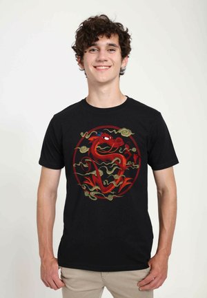 Henry Tiger MULAN SERPENTINE SALVATION UNISEX - Print T-shirt - black