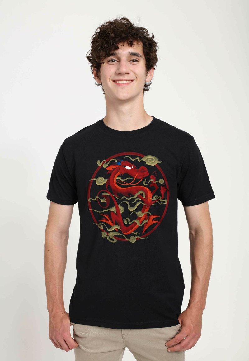 Henry Tiger MULAN SERPENTINE SALVATION UNISEX - Triko s potiskem - black