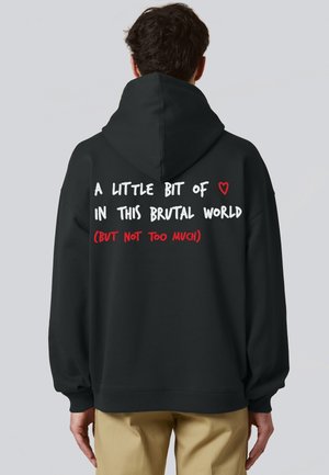 BRUTAL EMBROIDERY UNISEX - Sweat à capuche - black