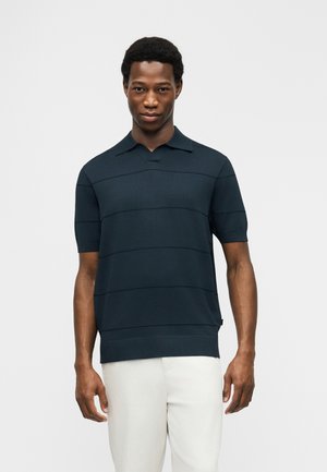 TONAL STRIPE KNITTED - Πόλο - carbon
