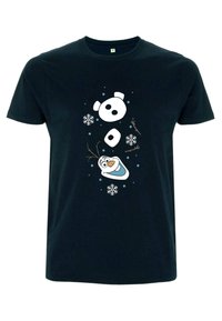 Disney FROZEN OLAF XMAS SLEEVE - Triko s potiskem - navy blue