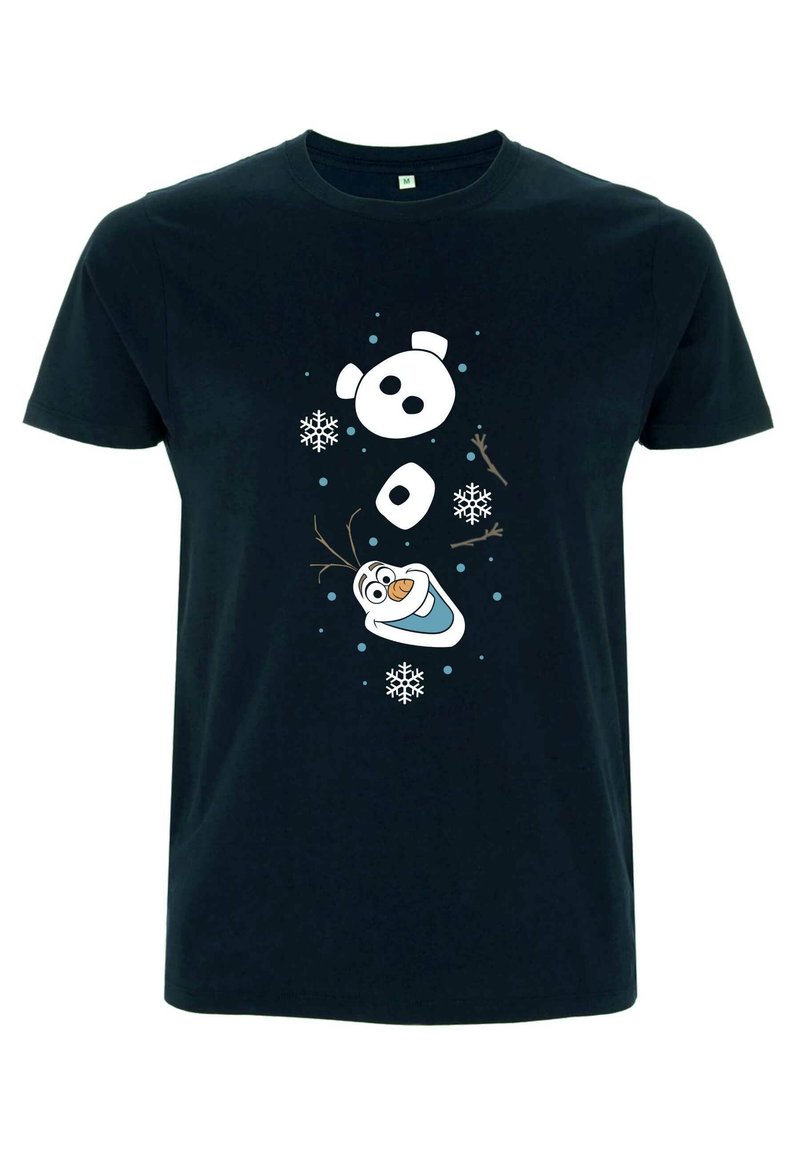 Disney FROZEN OLAF XMAS SLEEVE - Triko s potiskem - navy blue