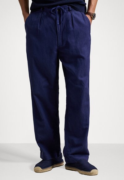 Polo Ralph Lauren COTTON LINEN PREPSTER EASY PANT - Chino - newport navy