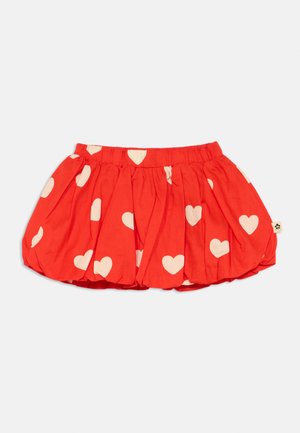 HEARTS BALLOON SKIRT - Μίνι φούστα - red