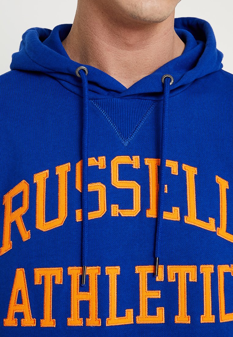 Felpa con cappuccio uomo Adidas 3 RIGHE blu scuro