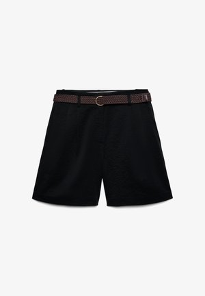Calliope, PANTALONE CORTO TINTA UNITA - Shorts - ultrablack