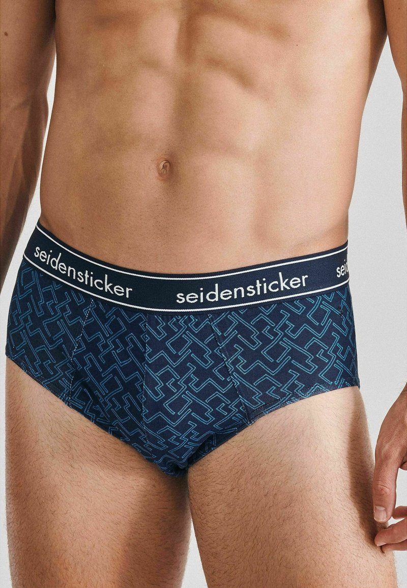 Herren Unterhosen | Seidensticker SLIP 3-PACK Slip navy print/navy stripes/white/mehrfarbig - KI38392 Herren Unterhosen | Seidensticker SLIP 3-PACK Slip navy print/navy stripes/white/mehrfarbig - KI38392