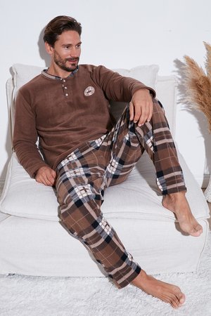REGULAR FIT SET - Nachtwäsche Set - camel
