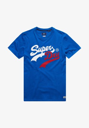 T-shirt med print - blau