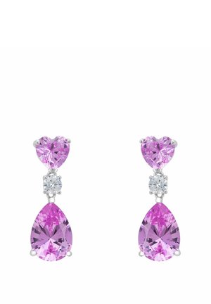 IRINA MORGANITE TEARDROP - Korvakorut - silver coloured