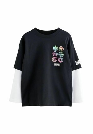 MARVEL LICENSE SKATE SLEEVE  - Long sleeved top - black white