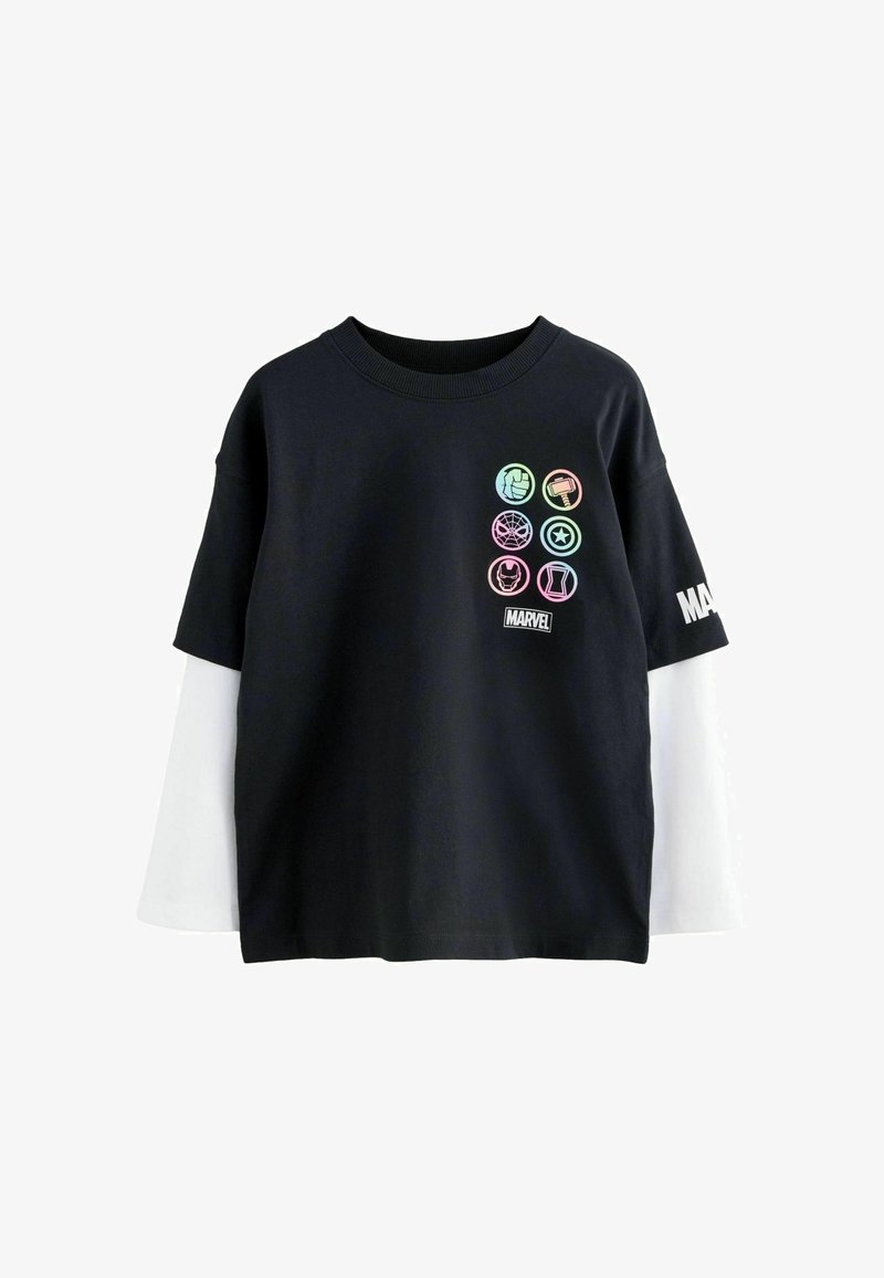 Next MARVEL LICENSE SKATE SLEEVE  - Langarmshirt - black white