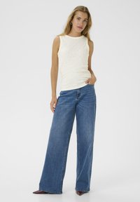 Kaffe CARNA RHINESTONE - Top - chalk