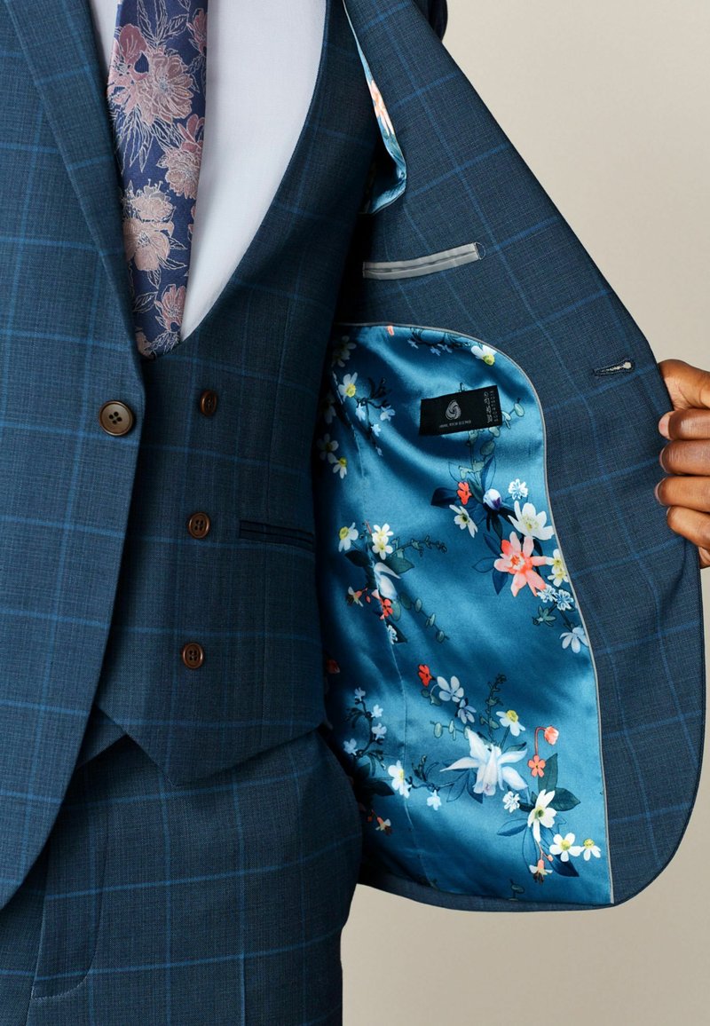 Herren Komplettanzüge | Next WINDOWPANE CHECK Anzugsakko bright blue/blau - AN05691 Herren Komplettanzüge | Next WINDOWPANE CHECK Anzugsakko bright blue/blau - AN05691