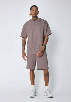 FRILIVIN, ENSEMBLE T-SHIRT SHORT CASUAL SET - Short - taupe