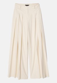 SIMON WIDE LEG TROUSER - Hlače - solid oatmeal