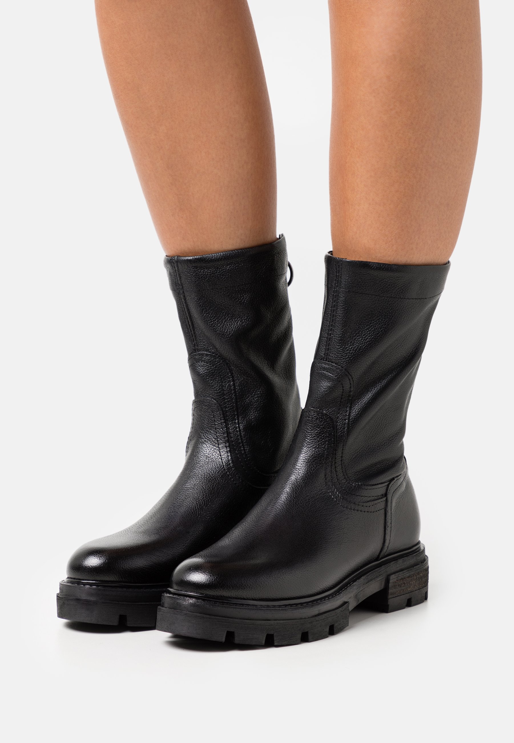 MJUS Enkellaarsjes met plateauzool - nero/Zwart - Zalando.nl