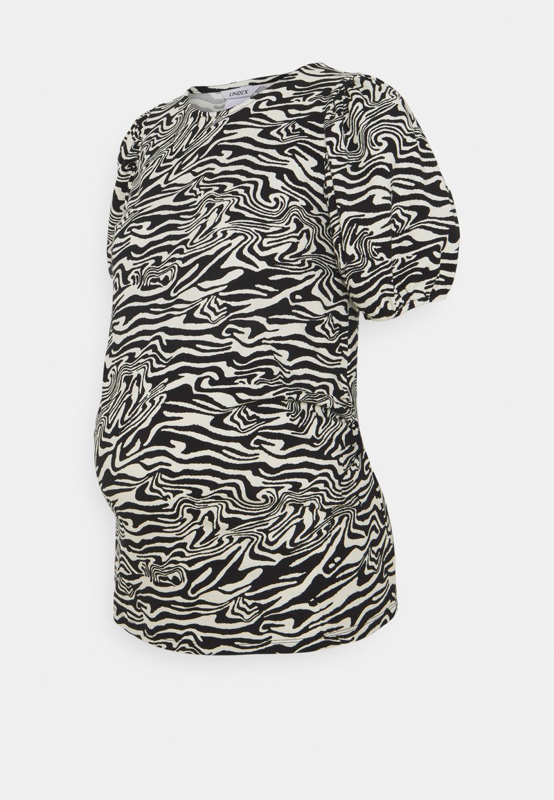 Lindex T-shirt print zwart