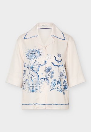 Scotch & Soda, PRINTED SHORT SLEEVED CAMP SHIRT - Πουκαμίσα με κουμπιά - eggnog