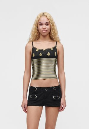 Jaded London POLKA DOT AND STRIPE RUCHED - Μπλούζα - multi-coloured