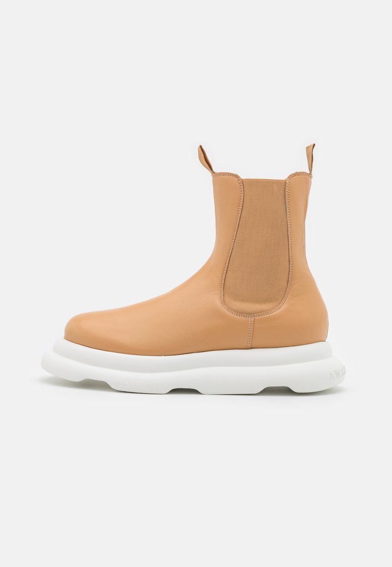 A.W.A.K.E. MODE - CASUAL ARIANA BOOT - Botine cu platformă - beige/white, Extindeți