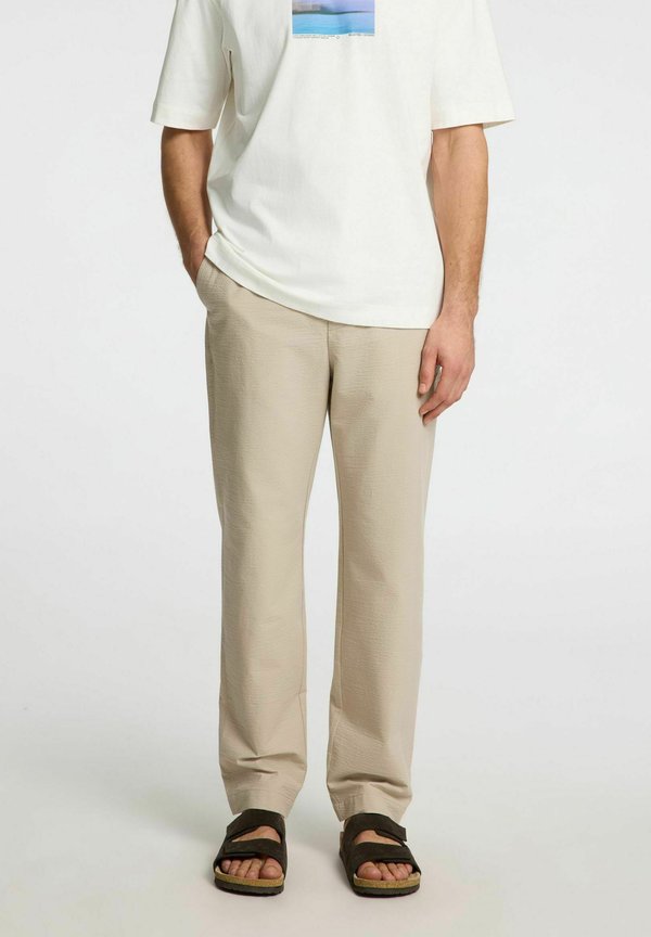 STRAIGHT LEG - Stoffhose - pure cashmere