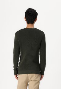 Replay Stickad tröja - mud green