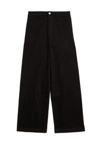 Marks & Spencer SEAMLESS WIDE LEG - Džíny Relaxed Fit - black