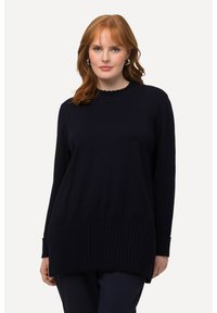 Ulla Popken STEHKRAGEN LANGARM - Maglione - dark blue