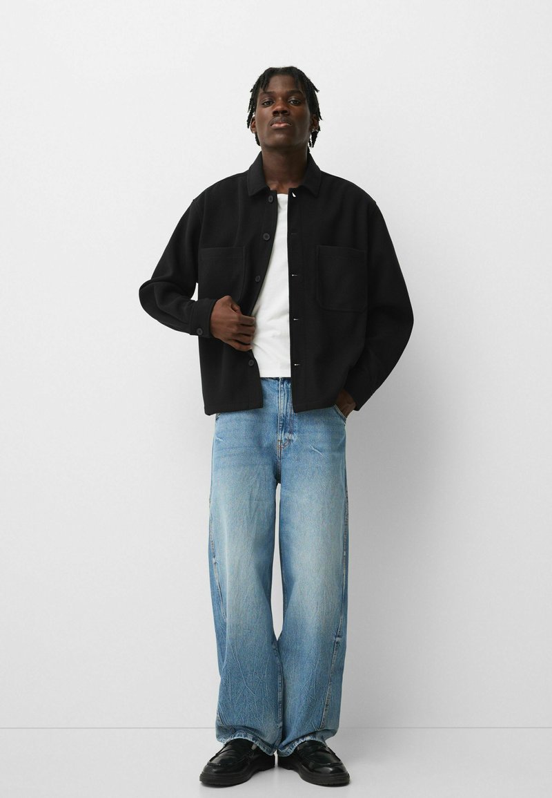 Bershka Winterjas zwart