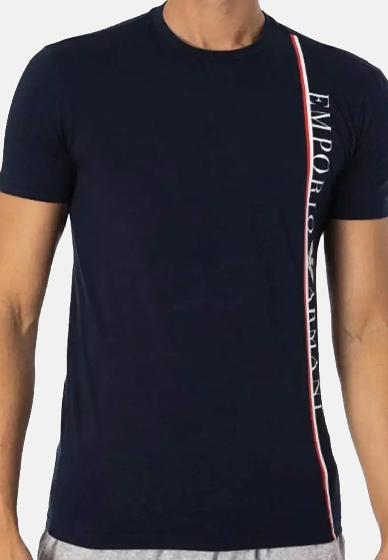 Emporio Armani ORIGINAL LOGO - T-shirt imprimé - blue