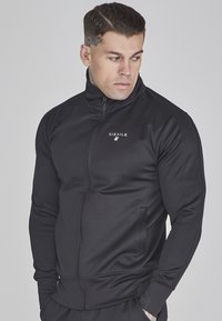SIKSILK ESSENTIALS - Sudadera con cremallera - black