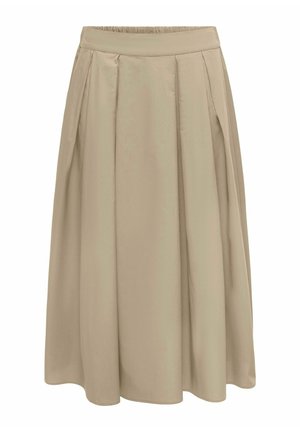 ONLY, ONLMAILA LONG PLEAT SKIRT OX WVN - A-snit nederdel - safari