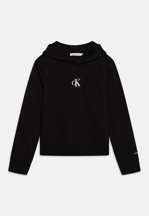 Calvin Klein Jeans LOGO BOXY HOODIE - Gornji dio trenirke - black