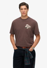 Superdry & Co TAP ROOM  - T-shirts print - coffee bean