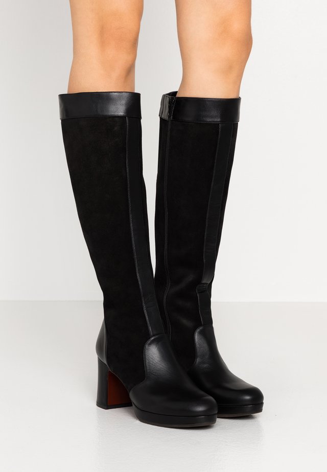HERAL - Bottes à plateau - black