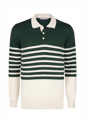 STRIPED - Poloshirt - light green