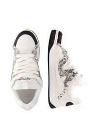 Ed Hardy LOW - WAVES - Chaussures de skate - white/black