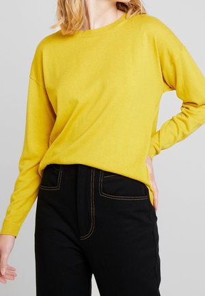 Striktrøje - dark yellow