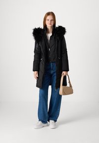 ONLY LINETTE HOOD COAT - Vinterfrakke - black