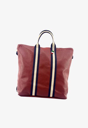 DrachenLeder Rugzak - rot blau beige