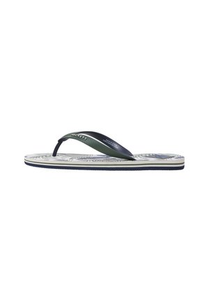 FLIP FLOPS CAPRI JUNGLE. - Rantasandaalit - thyme green