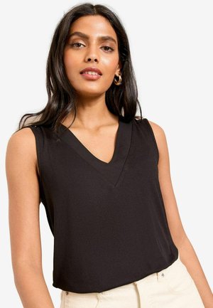Love & Roses REGULAR FIT V NECK - Top - black