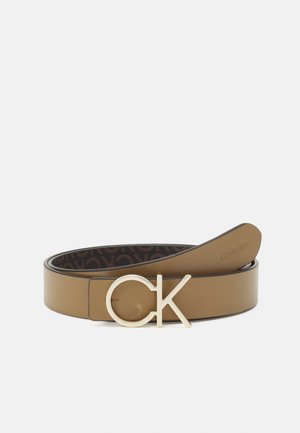 RE-LOCK BELT - Pasek - safari/brown mono