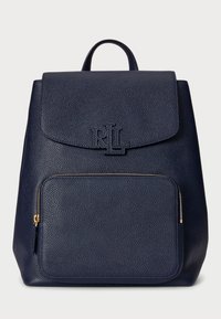 PEBBLED LEATHER MEDIUM CAMERYN BACKPACK - Potovalni nahrbtnik - refined navy