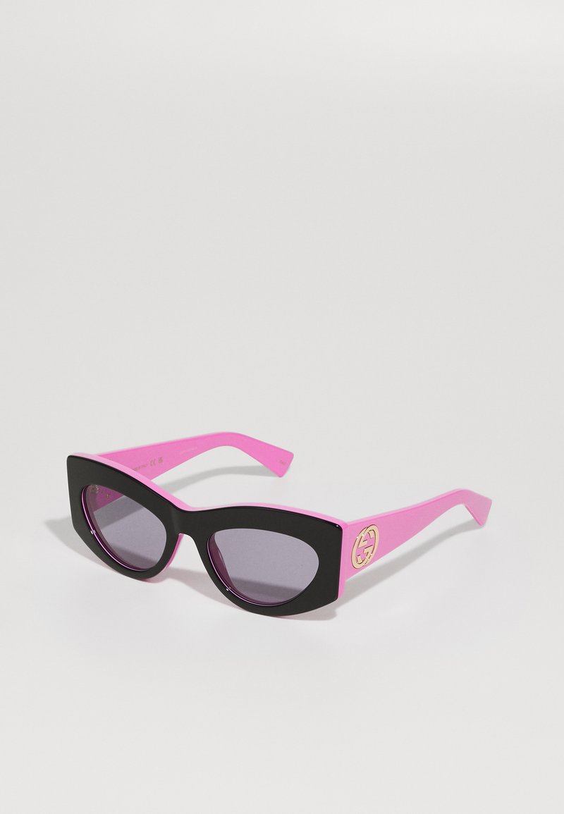 Gucci - Sonnenbrille - black/fuchsia/grey, Vergrößern